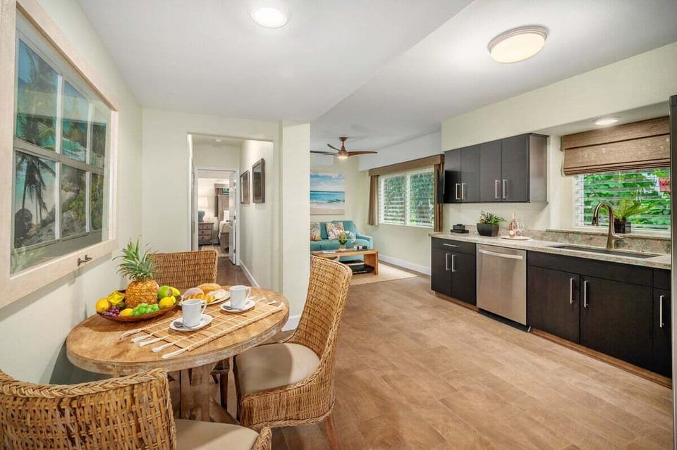 Poipu Beach Hale Studio Dining and Kitchen