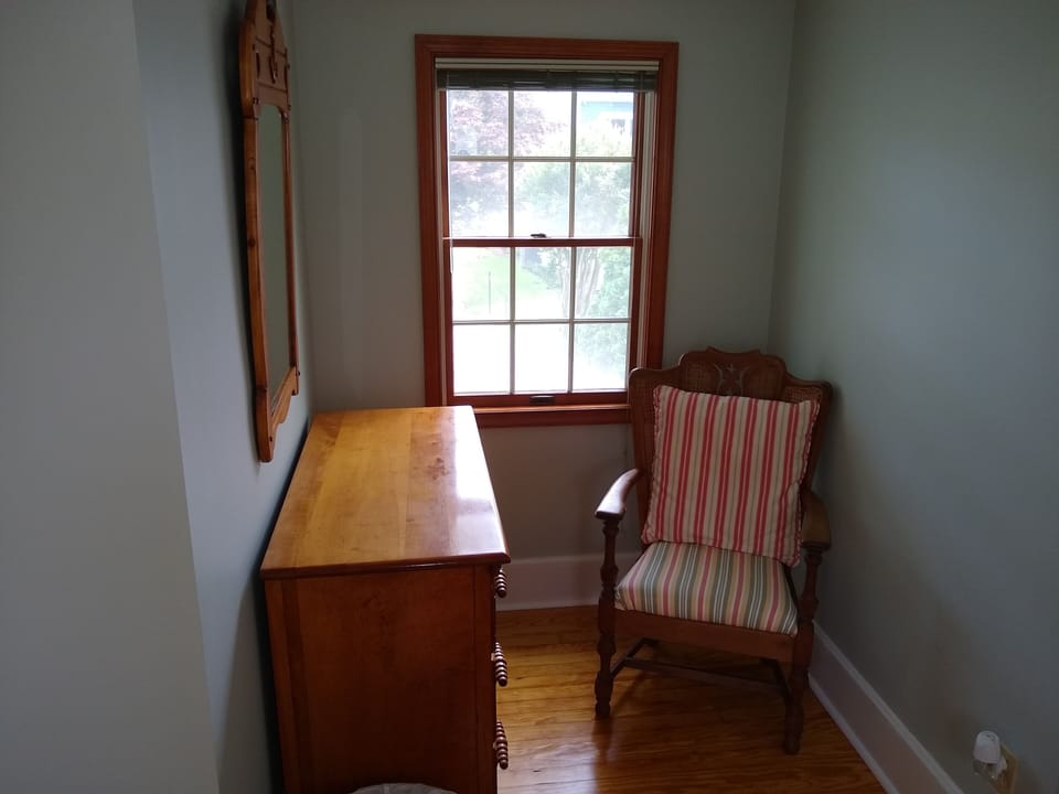 Green Bedroom Setting Area