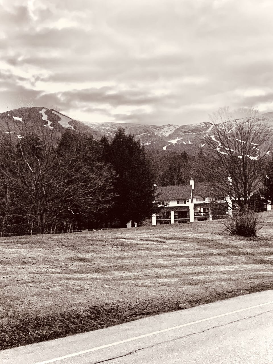 A view of the condo building after you pass Toll Road from rt. 100 