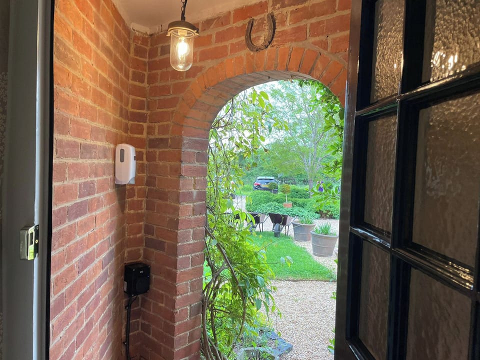 Electric Vehicle socket in the porch | Banksiae, Kidlington, near Woodstock
