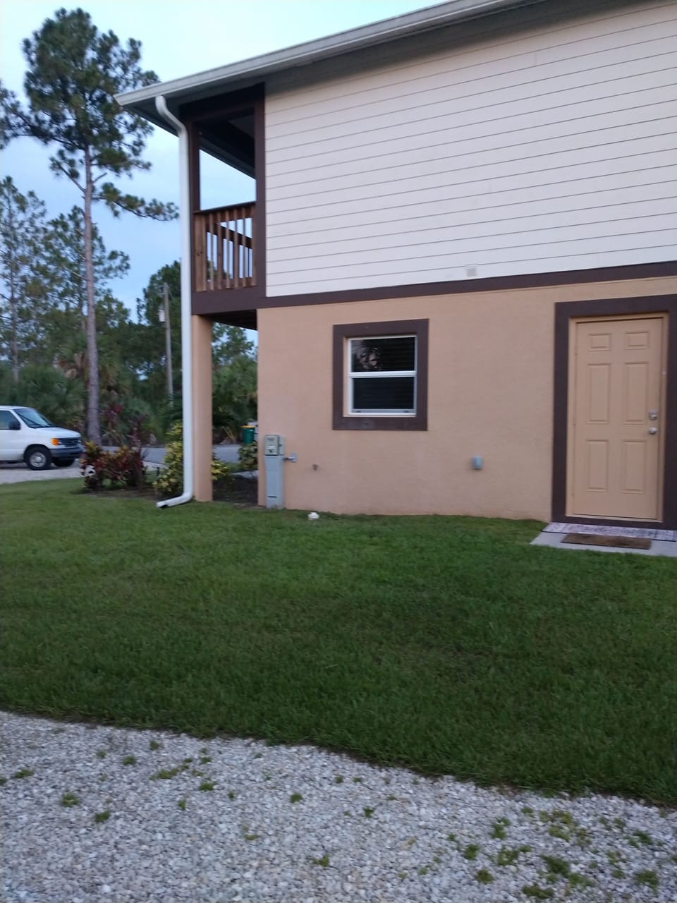 right side of the house