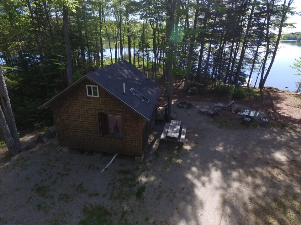 Rear of camp view to pond