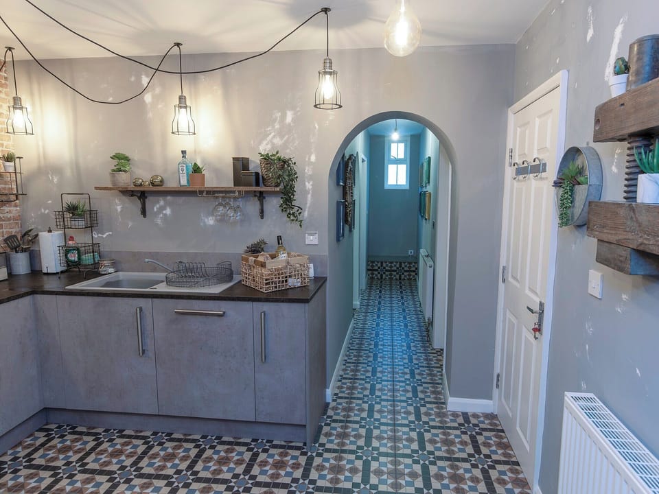 Tastefully modernised kitchen | Royal Crescent, Whitby