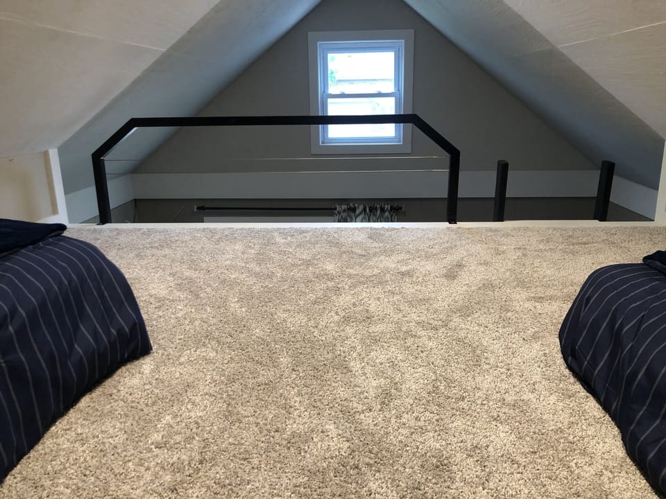 Plush carpeted loft!