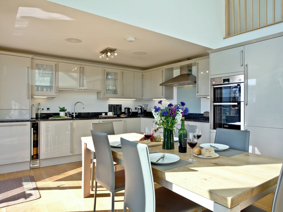 Convenient dining area | Number 6 Quantock Lodge, Cricket St Thomas, near Chard