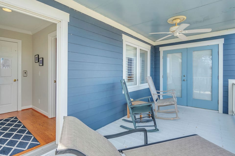 Elevator Access to Marsh View Covered Porch