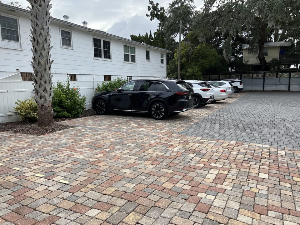 Parking behind our buildings. 2 designated free spots for this apartment.