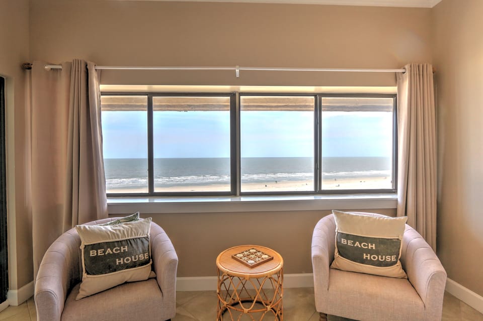 Living Room View of Ocean and Beach