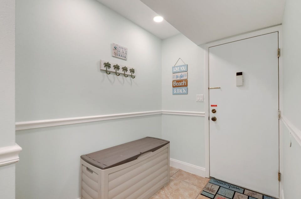 Inside unit foyer