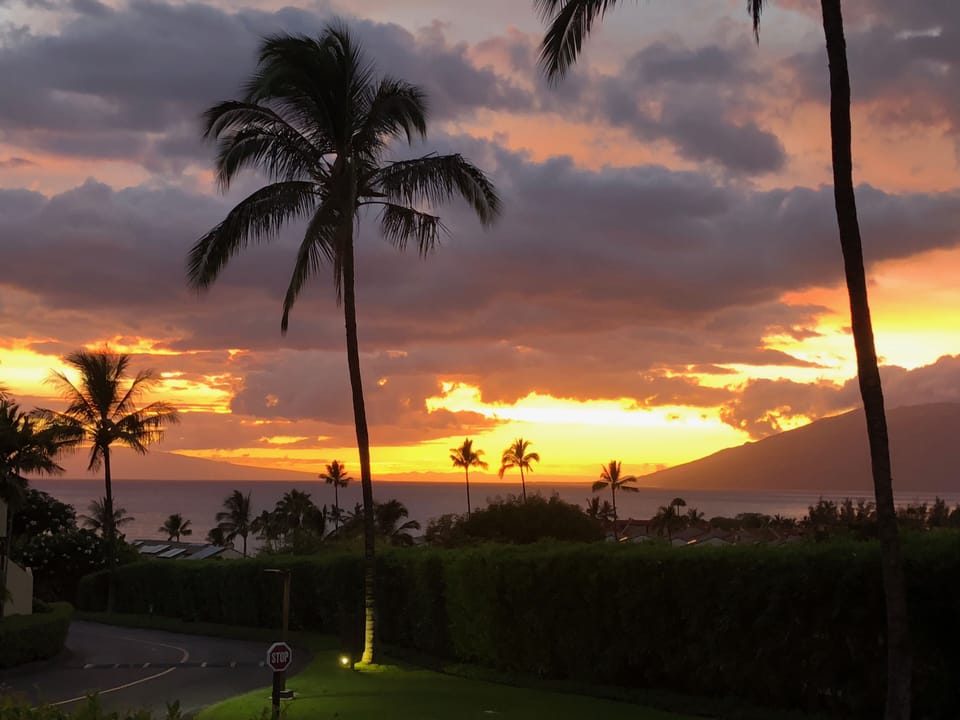 Sunset view from lanai. 

Every one is beautiful!