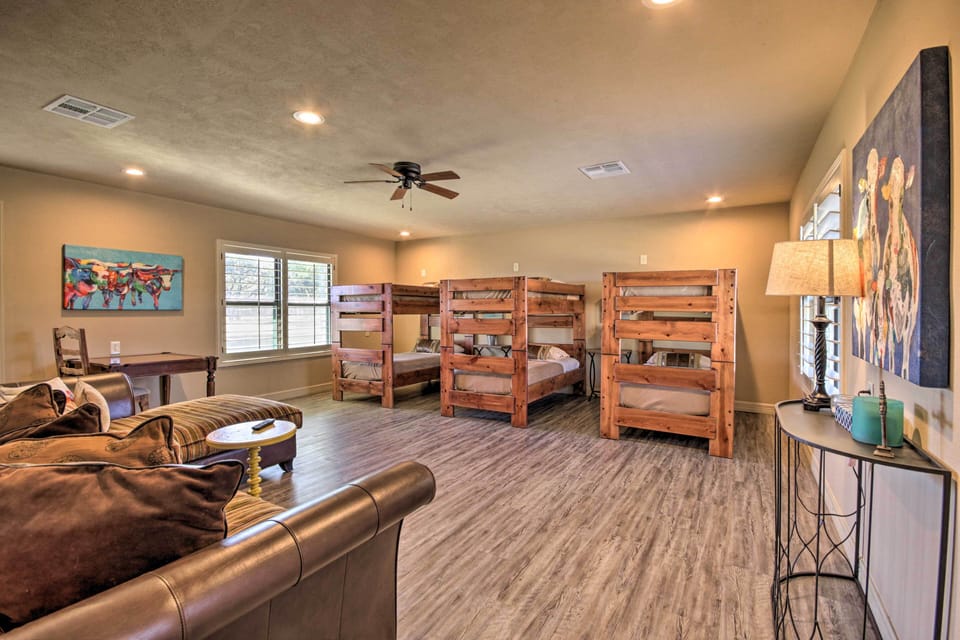 Guest House | Bedroom | 3 Twin Bunk Beds | Linens Provided