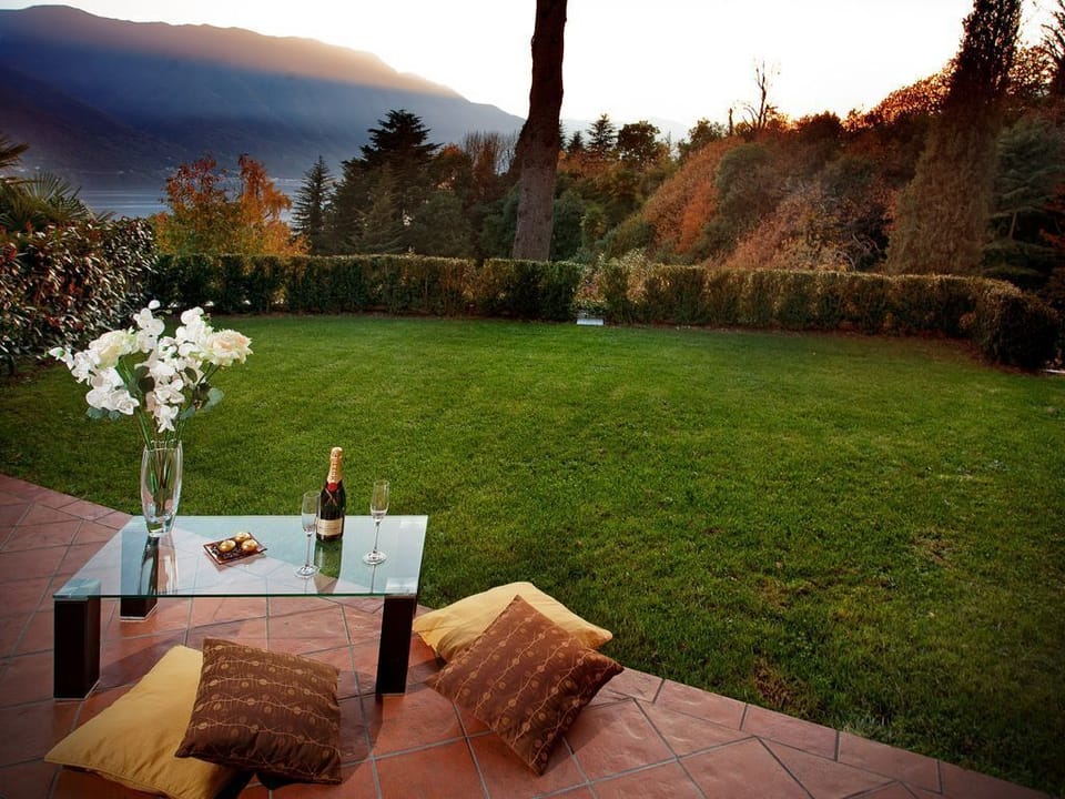 The home features a private garden.