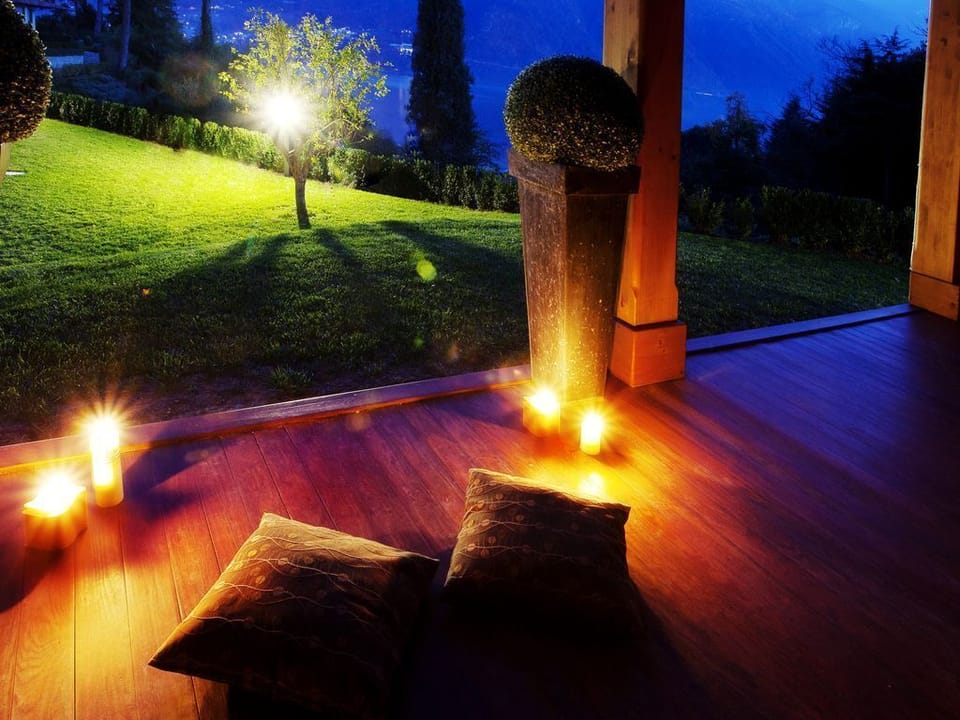 Sauna by night.