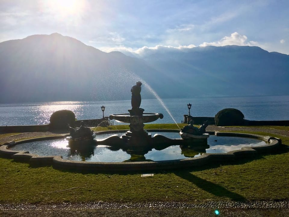 The lake as viewed from Parco Meyer here in Tremezzo