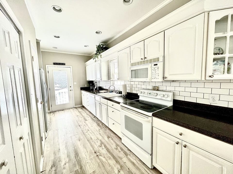 Fully stocked kitchen