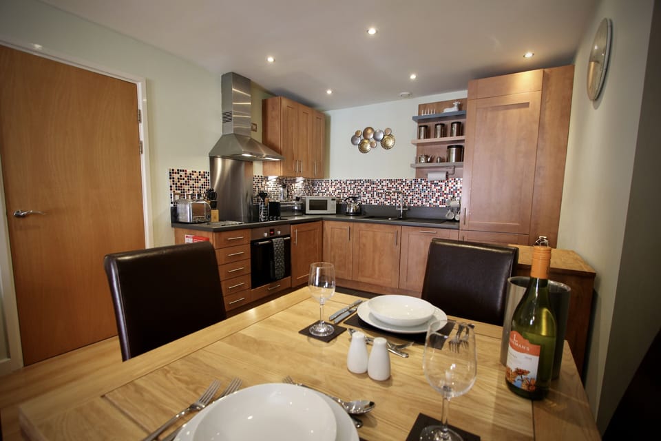 Kitchen and dining area