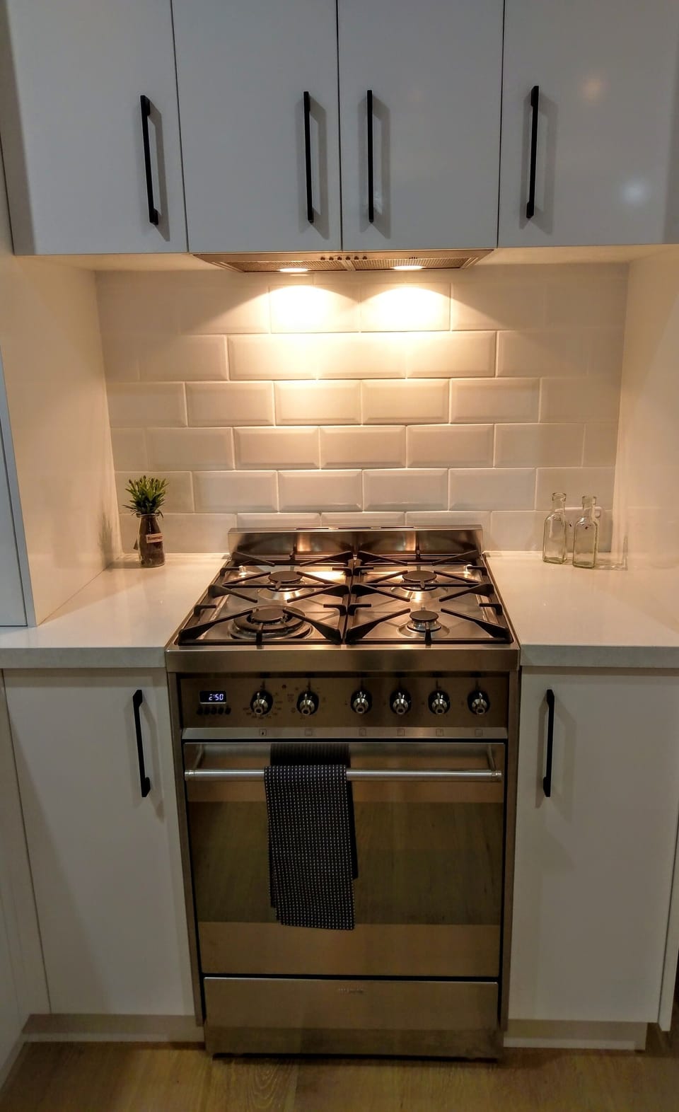 Make use of the gas oven and cooktop