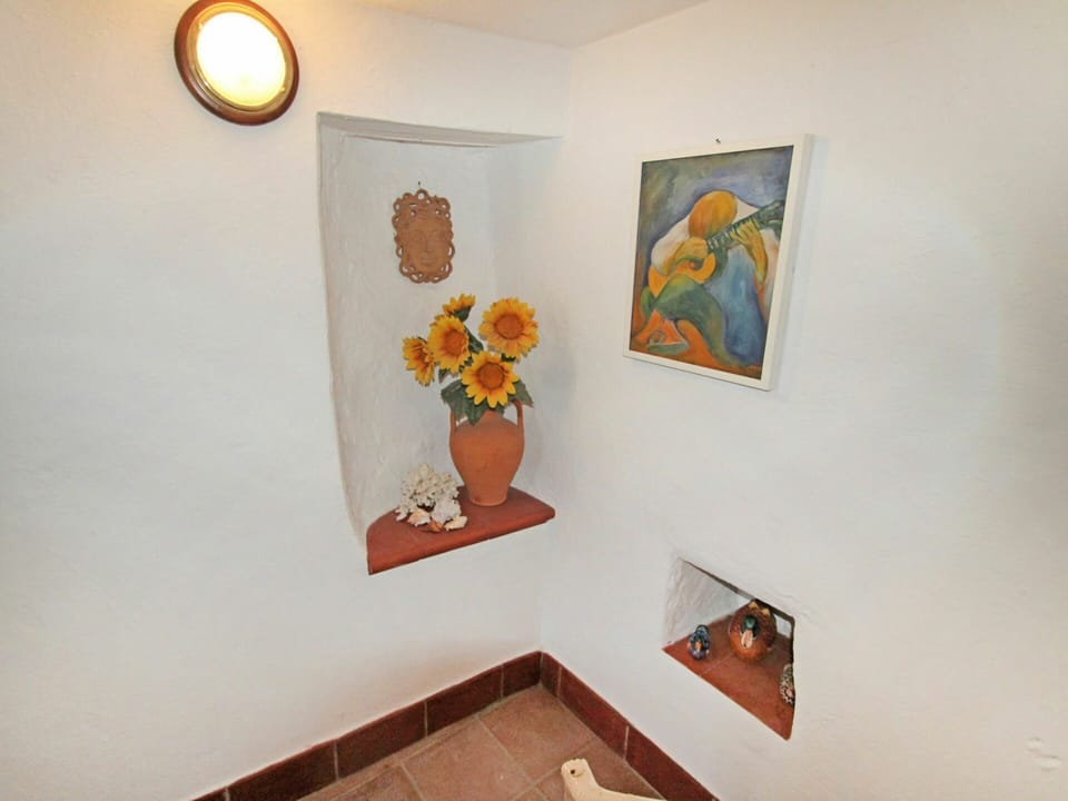 Plant, Flowerpot, Flower, Paint, Houseplant, Wood, Orange, Interior Design, Art, Rectangle