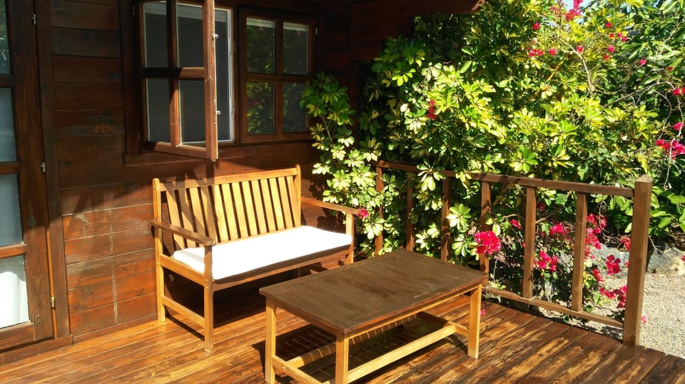 Nice corner for reading or enjoying sitting in the sun.