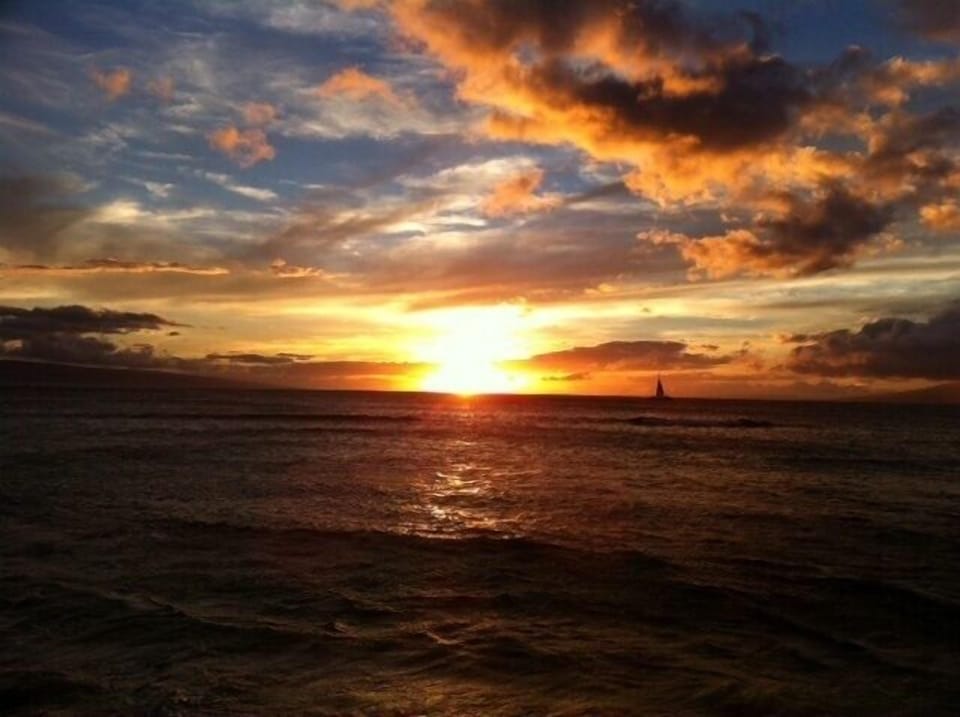 Beautiful sunset from the lanai!