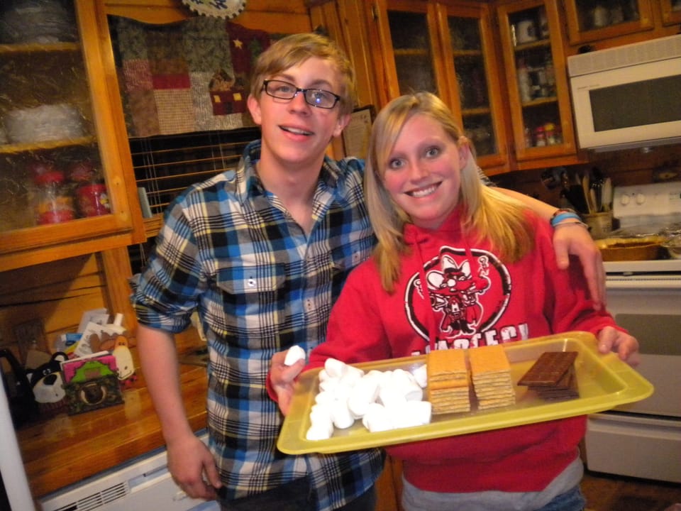 S'mores anyone? Lakeside fire pit ready for treats.