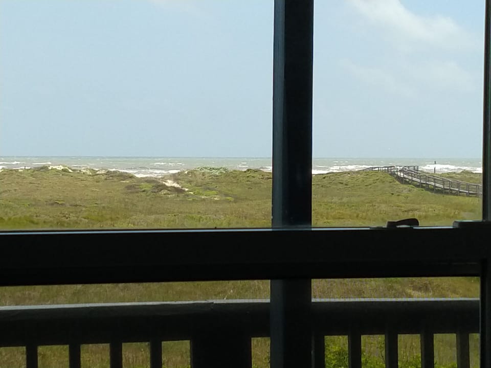 Living room window view of the Gulf.