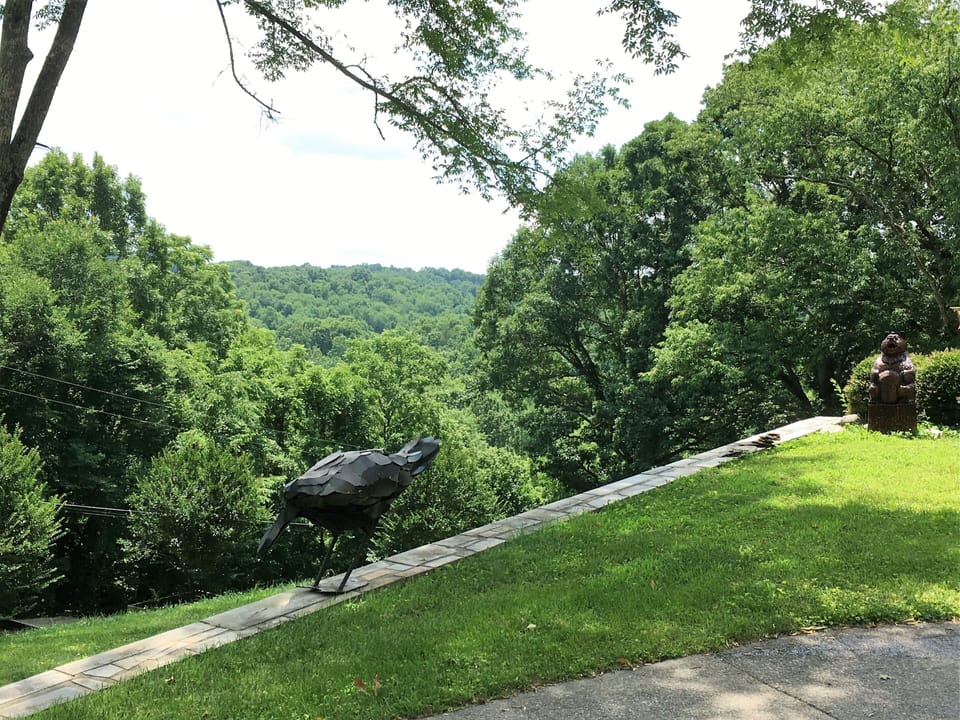View from parking area or driveway
