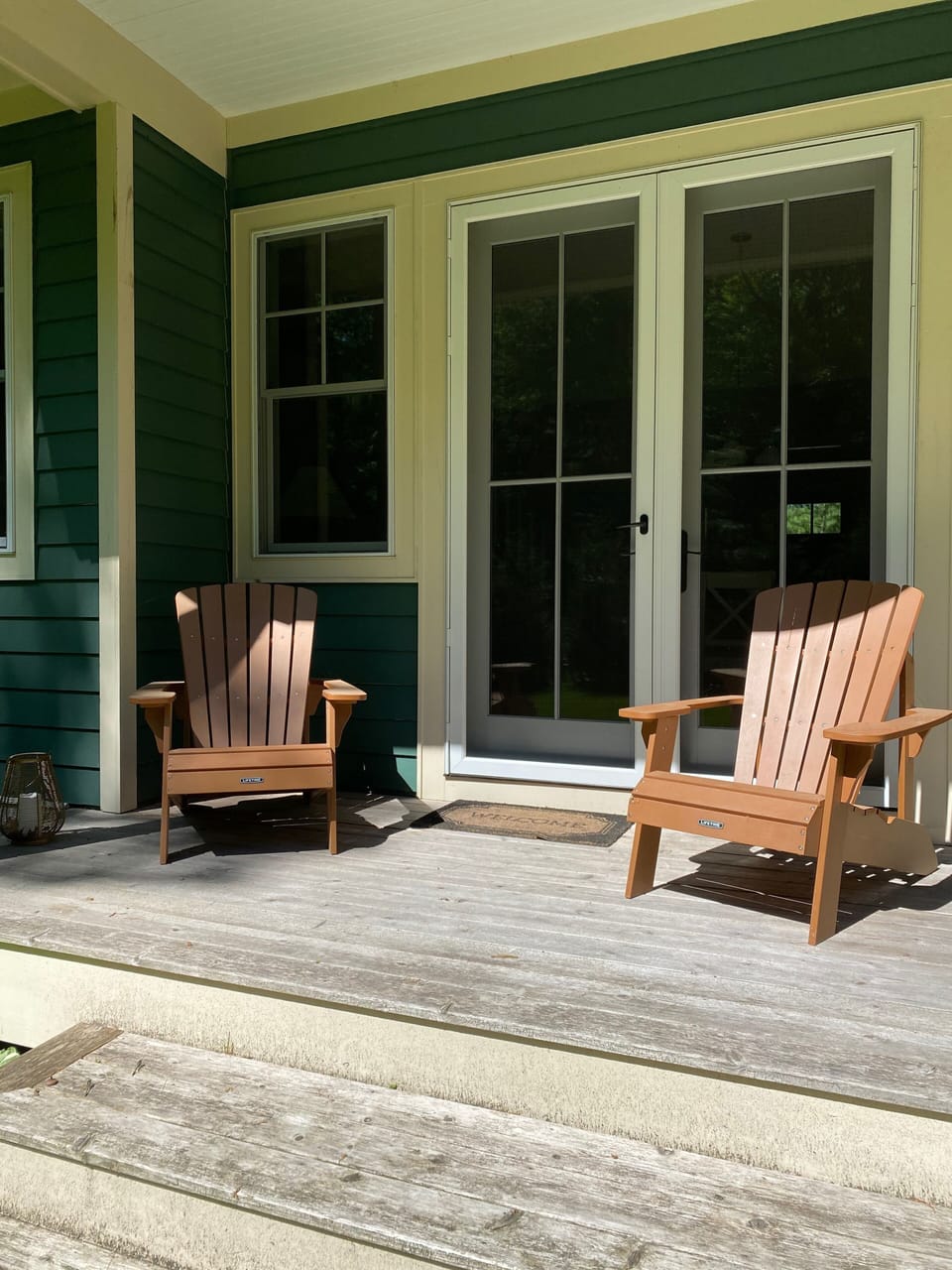 Morning coffee and bird-watching on the back porch 