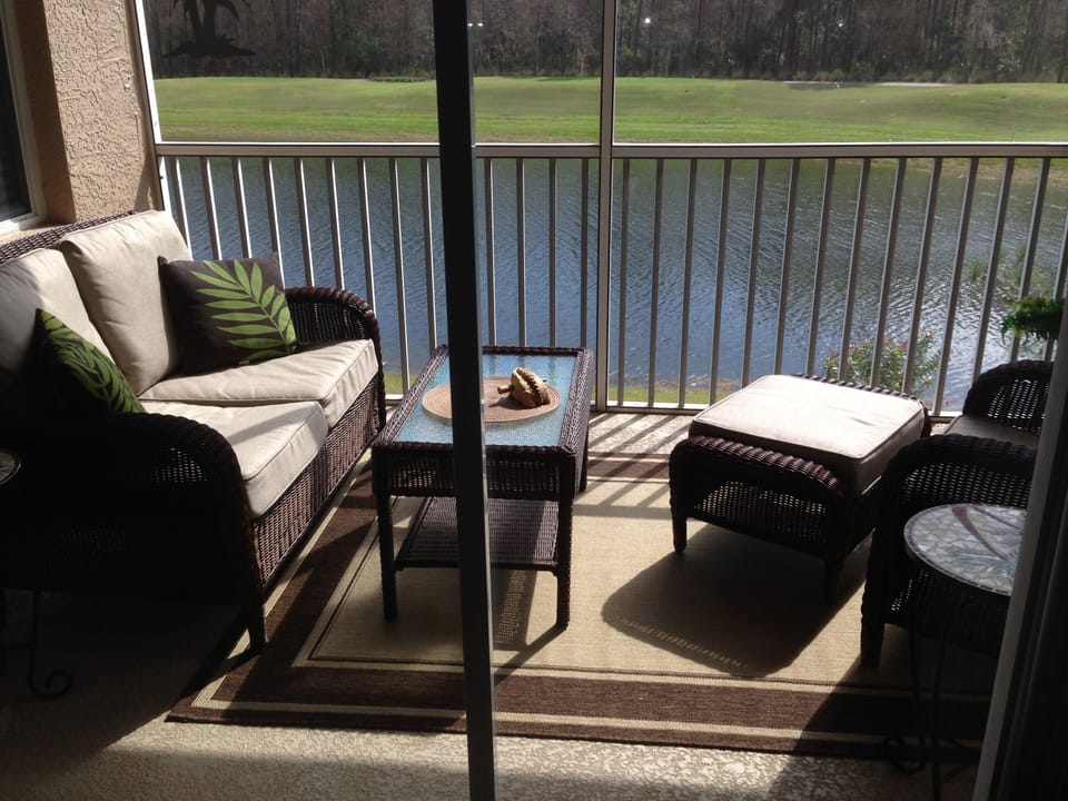 Patio offers additional living space.