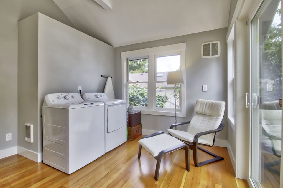 You will have full access to our washing machine and dryer.