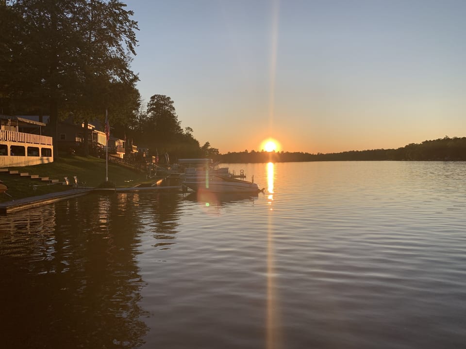 Can't get enough of the sunsets here at Panther Lake!