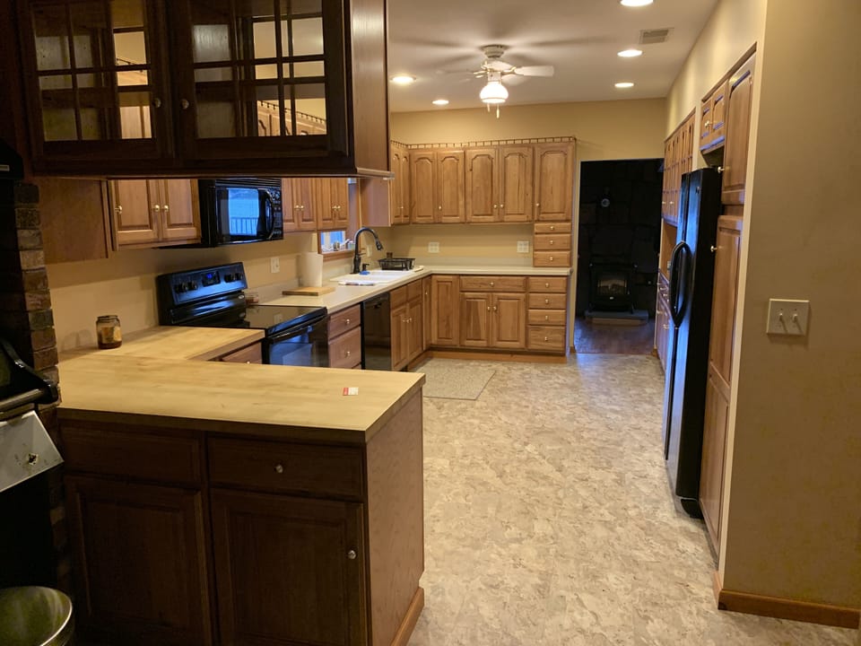 Large kitchen has everything you need to cook for a crowd.