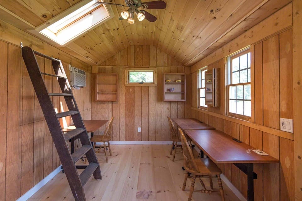 Office Bunk House is Set Up for a Quiet Work Area