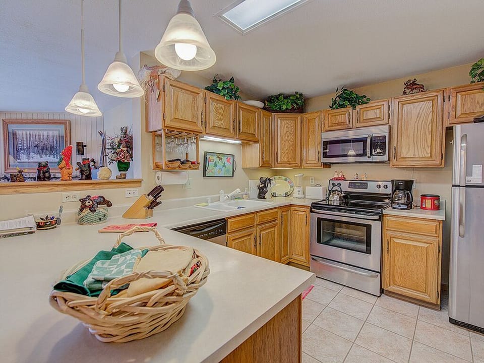 Fully stocked kitchen