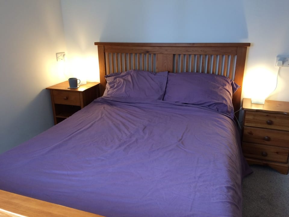 The double bed.