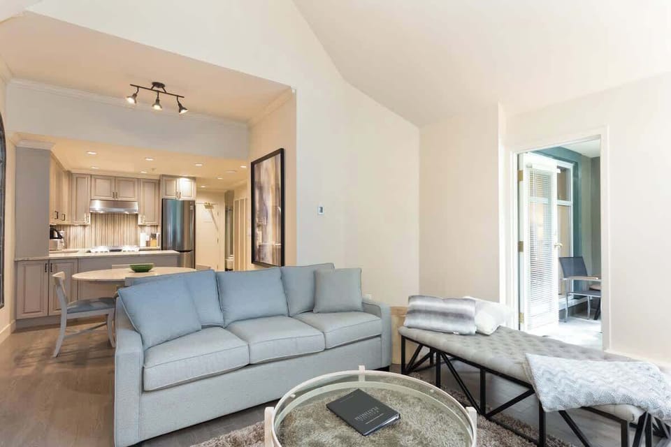 Living area with attached private balcony