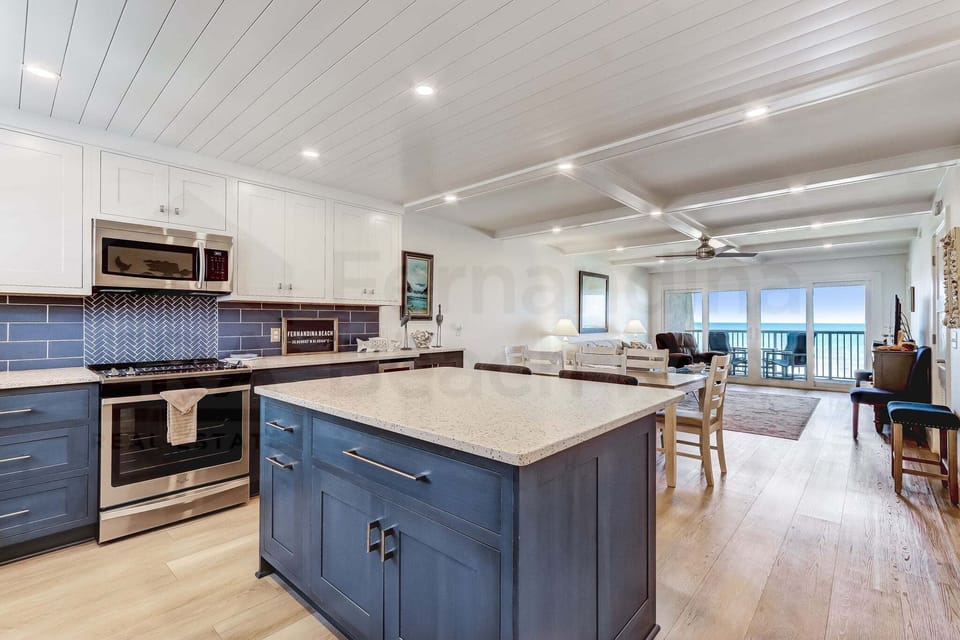 Kitchen with Ocean View