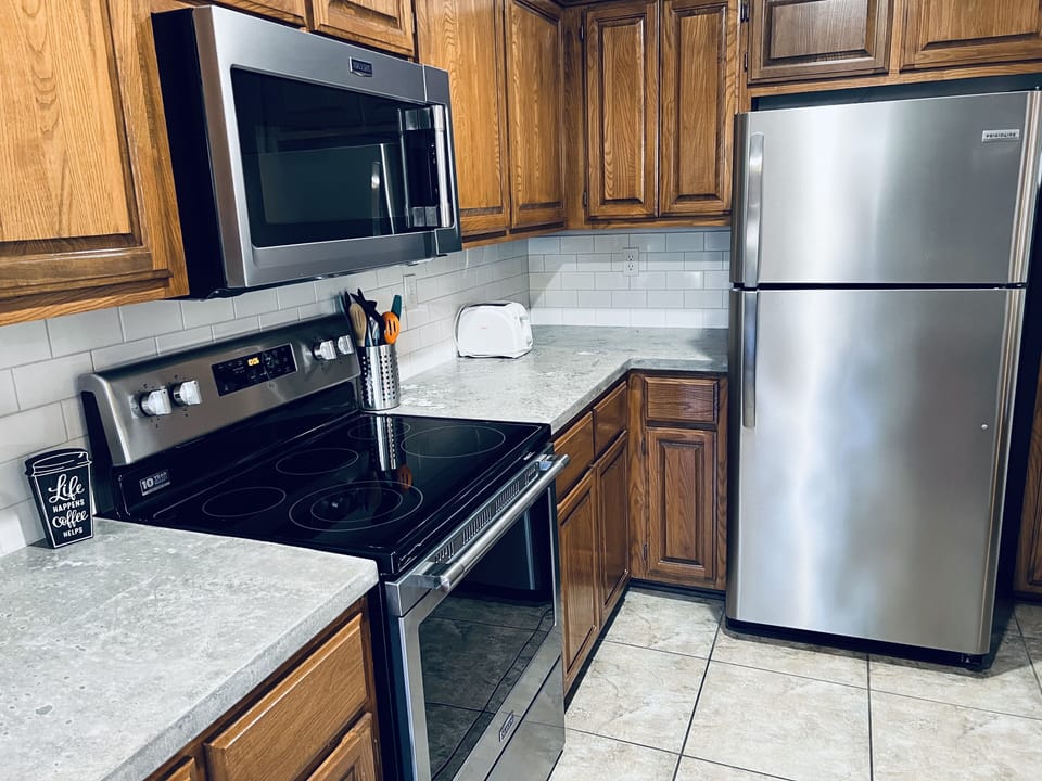 Fully stocked kitchen