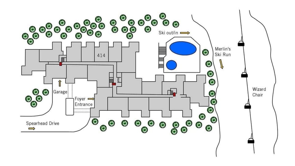 Condo location in the Lodge
