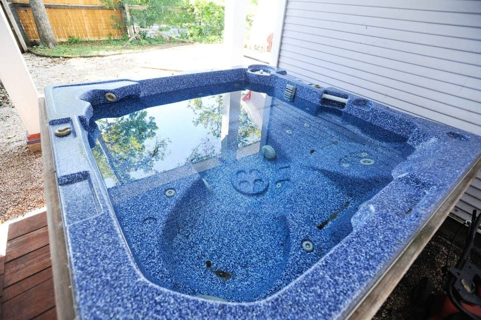 Hot Tub in Rear Yard