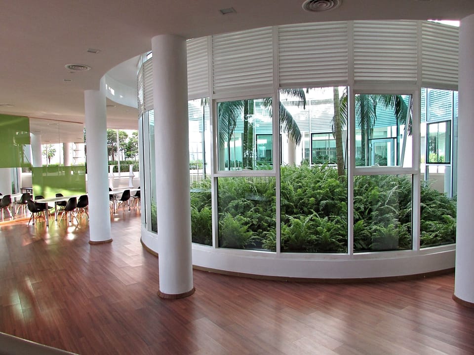 air-conditioned reading room