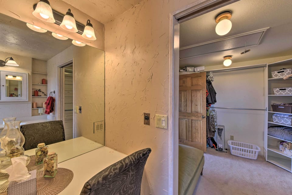 Get ready with ease at the vanity.