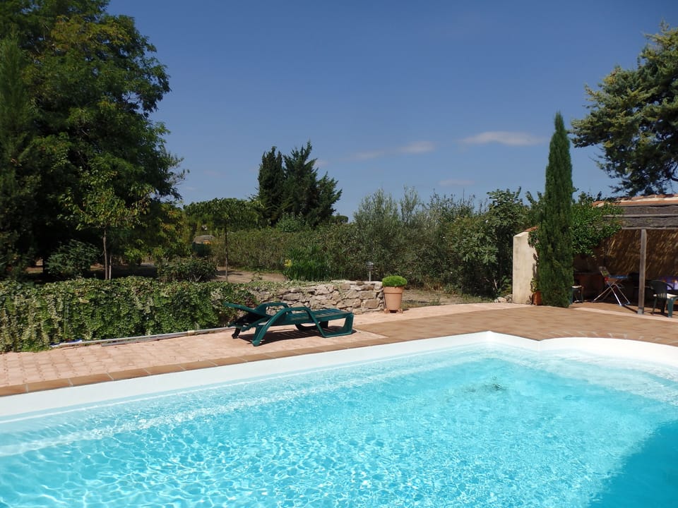 Garden view from poolside