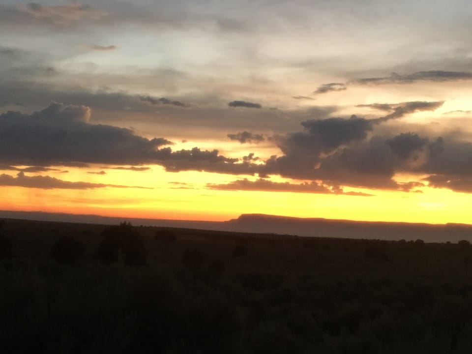 Dusk and heading to the cabin