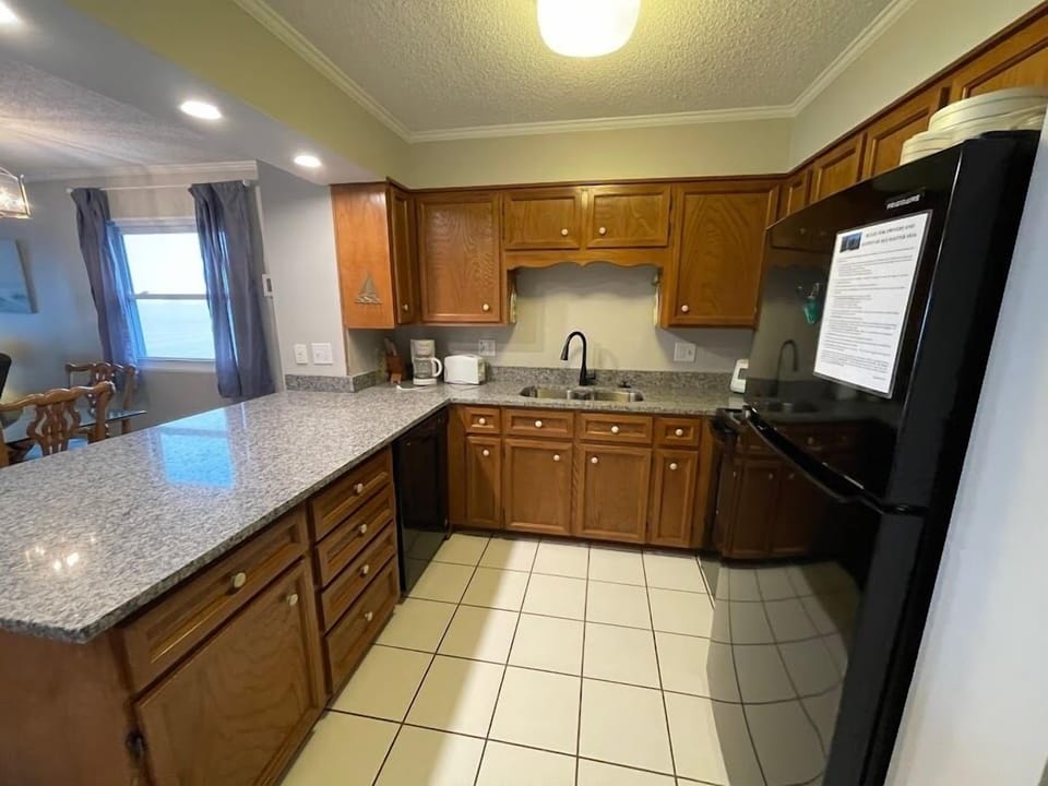 Fully equipped kitchen makes meal prep a breeze.