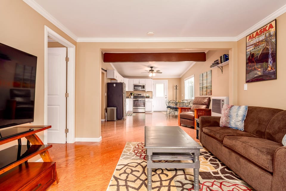 Living room with sleeper sofa