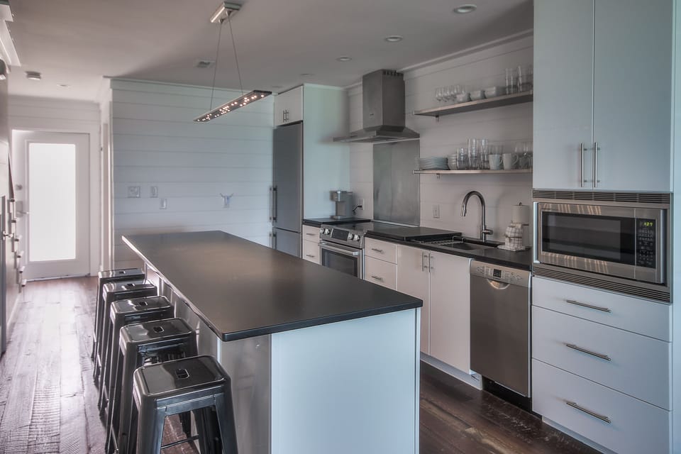 Full kitchen with high-end appliances