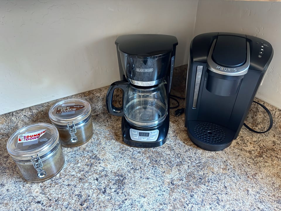 Drip coffee and Keurig coffee