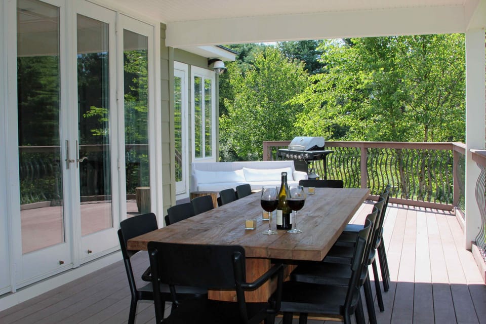 Grill to perfection and serve up the meal overlooking the ocean.