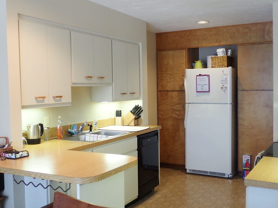 Kitchen with modern appliances.